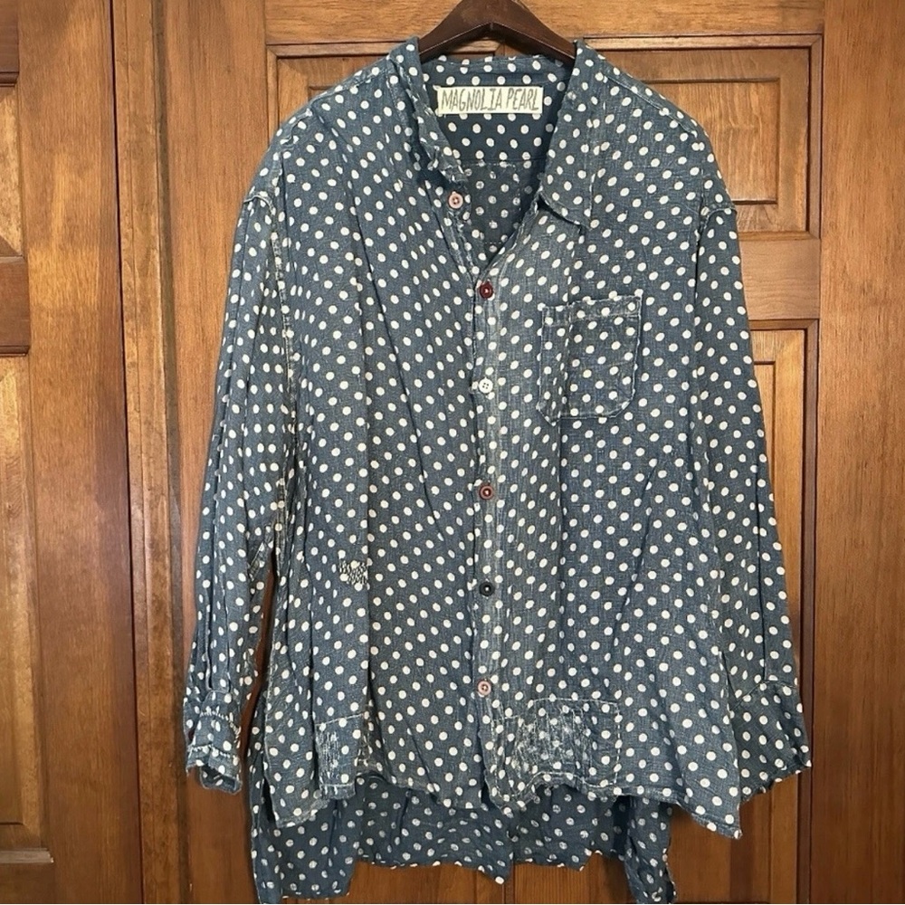 Magnolia Pearl European Linen Adison Workshirt in Threadgood OS